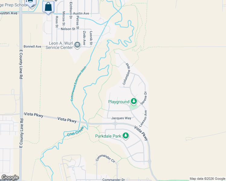 map of restaurants, bars, coffee shops, grocery stores, and more near 1345 Clayton Way in Erie