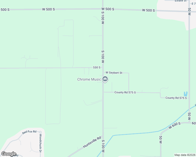 map of restaurants, bars, coffee shops, grocery stores, and more near 5641 County Road 100 West in Pendleton