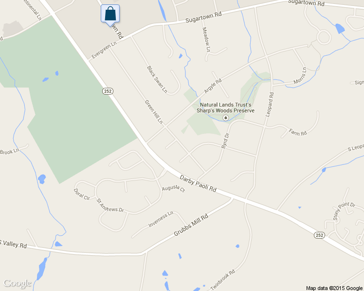 map of restaurants, bars, coffee shops, grocery stores, and more near 523 Green Hill Lane in Berwyn