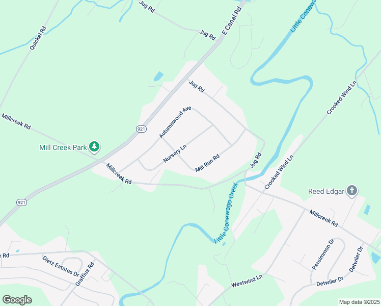 map of restaurants, bars, coffee shops, grocery stores, and more near 60 Nursery Ln in York