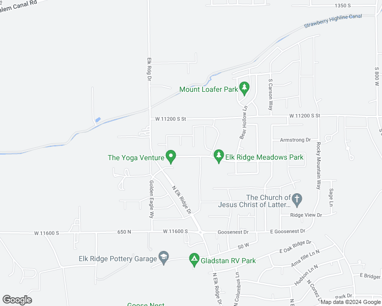 map of restaurants, bars, coffee shops, grocery stores, and more near 366 Sky Hawk Way in Payson