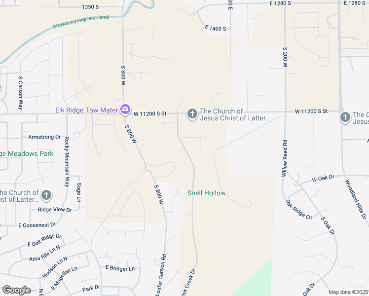 map of restaurants, bars, coffee shops, grocery stores, and more near 360 South Summit Creek Drive in Salem
