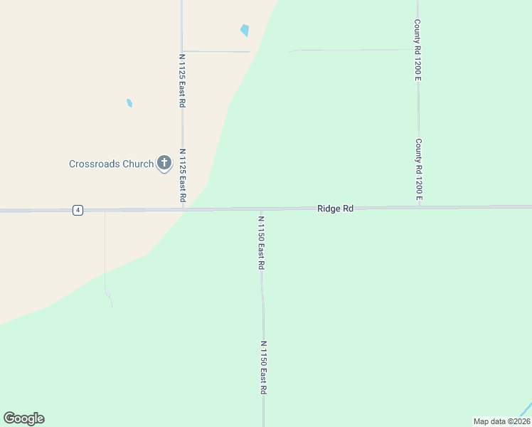 map of restaurants, bars, coffee shops, grocery stores, and more near 1575 North 1150 East Road in Monticello