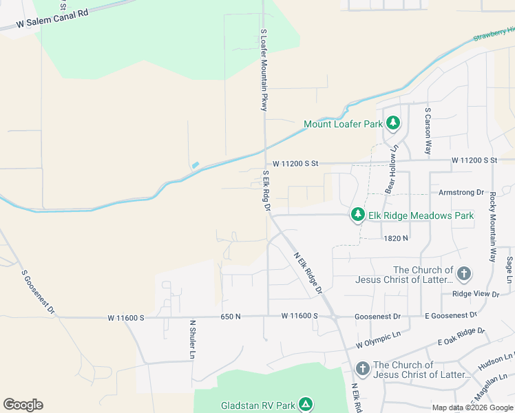 map of restaurants, bars, coffee shops, grocery stores, and more near 11384 South 1600 West Street in Payson