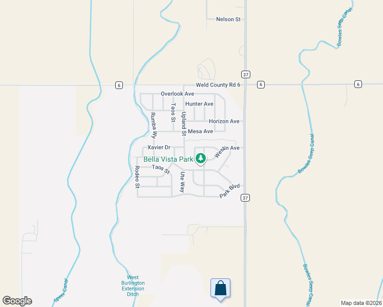 map of restaurants, bars, coffee shops, grocery stores, and more near 373 Whimsical Avenue in Lochbuie