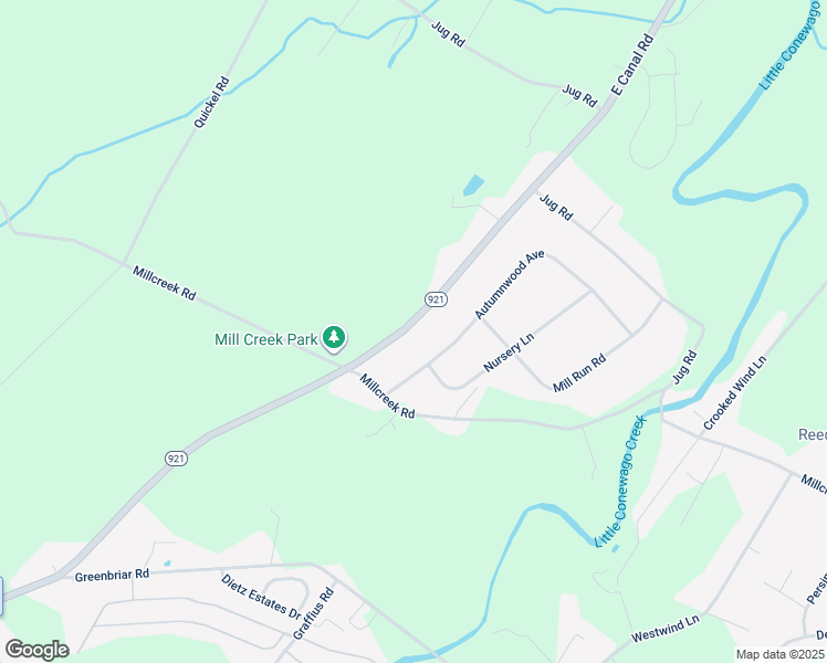 map of restaurants, bars, coffee shops, grocery stores, and more near 640 East Canal Road in York