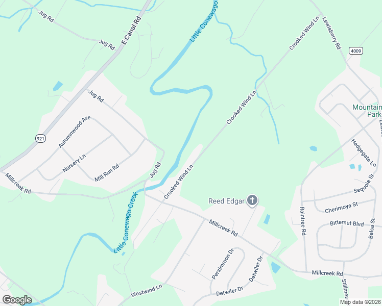 map of restaurants, bars, coffee shops, grocery stores, and more near 3140 Crooked Wind Lane in York