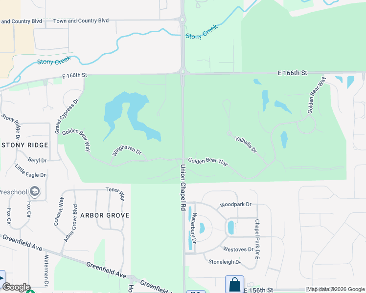 map of restaurants, bars, coffee shops, grocery stores, and more near Union Chapel Road in Noblesville