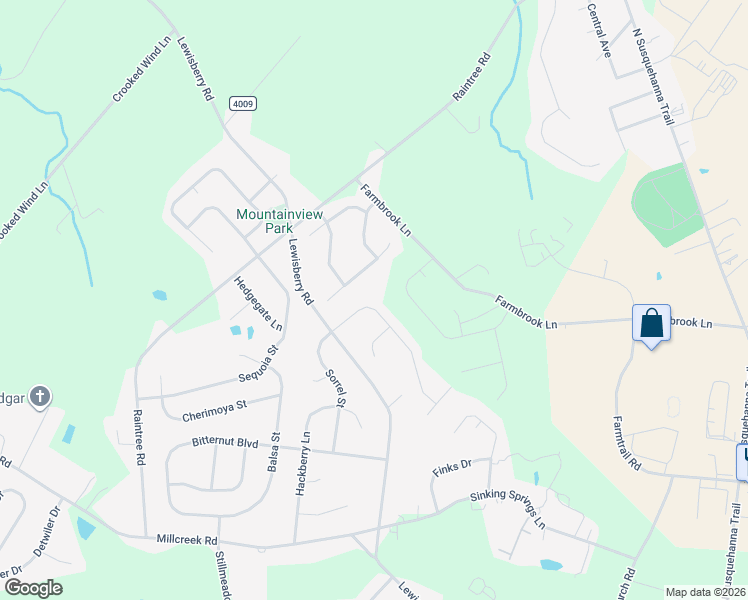 map of restaurants, bars, coffee shops, grocery stores, and more near 3437 Merlot Court in York