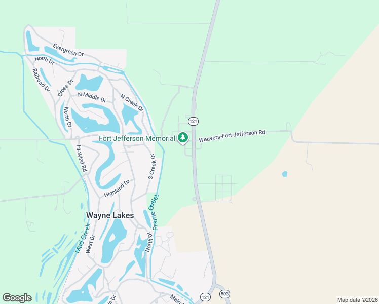 map of restaurants, bars, coffee shops, grocery stores, and more near 3784 Ohio 121 in Greenville