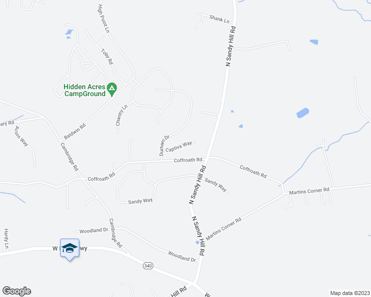 map of restaurants, bars, coffee shops, grocery stores, and more near 110 Captiva Way in Coatesville