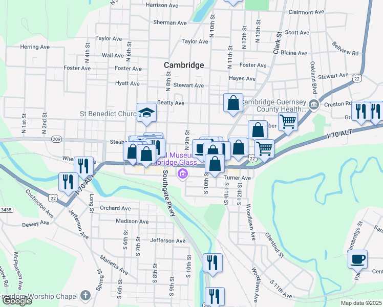 map of restaurants, bars, coffee shops, grocery stores, and more near 142 North 9th Street in Cambridge