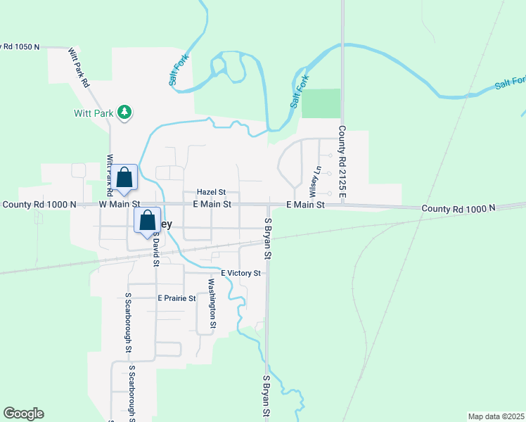 map of restaurants, bars, coffee shops, grocery stores, and more near 412 East Main Street in Urbana
