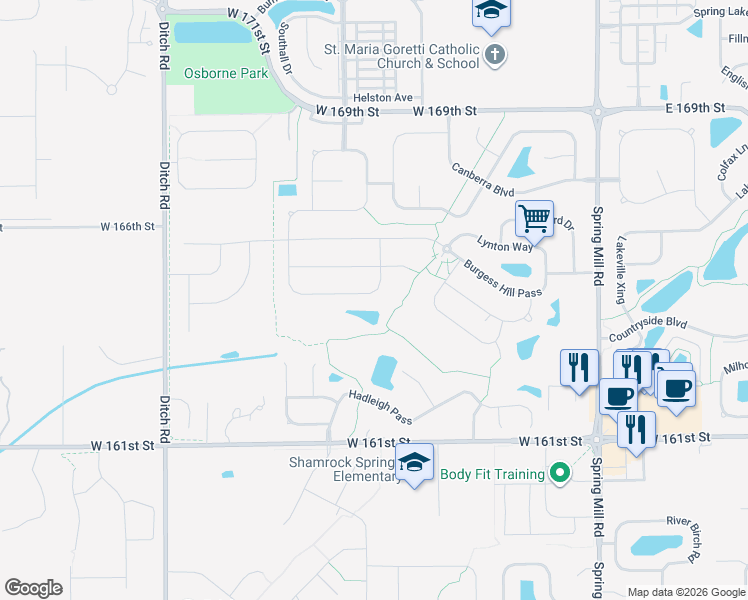 map of restaurants, bars, coffee shops, grocery stores, and more near 936 Plunkett Avenue in Westfield