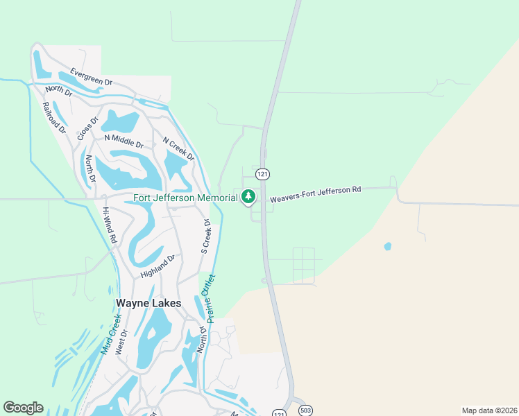 map of restaurants, bars, coffee shops, grocery stores, and more near 3784 Ohio 121 in Greenville