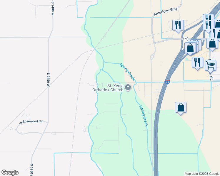map of restaurants, bars, coffee shops, grocery stores, and more near 2007 West 1150 South in Payson