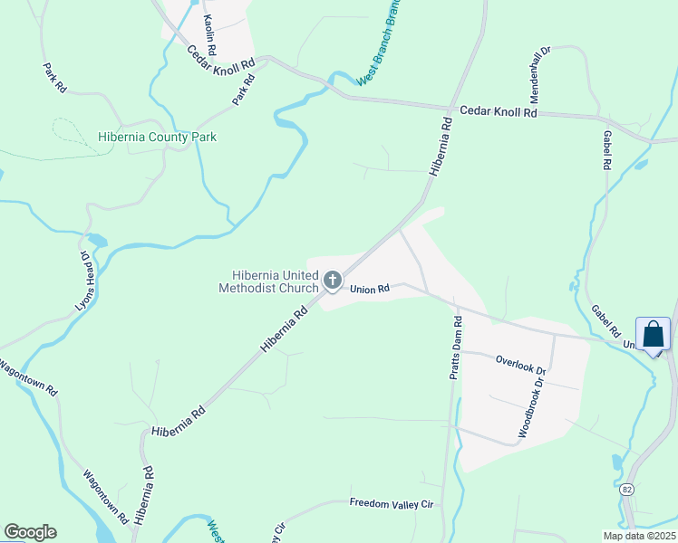 map of restaurants, bars, coffee shops, grocery stores, and more near 223 Hibernia Road in Coatesville
