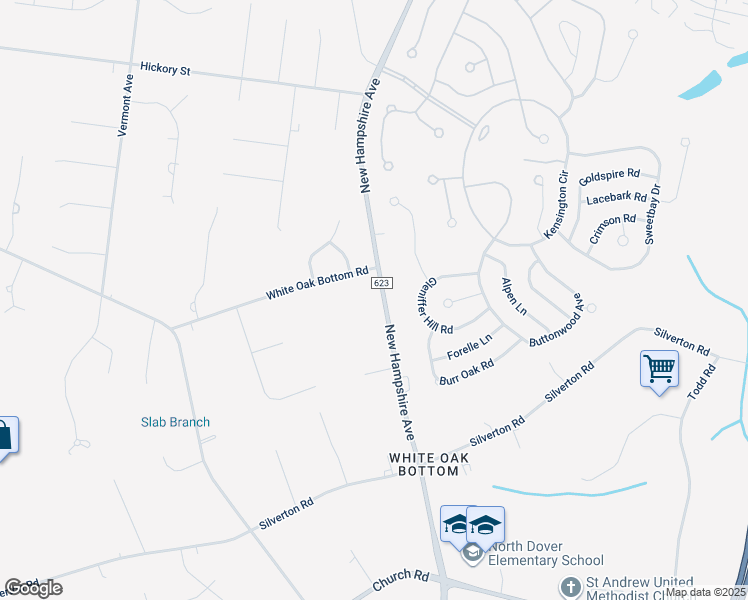 map of restaurants, bars, coffee shops, grocery stores, and more near 1886 New Hampshire Avenue in Toms River