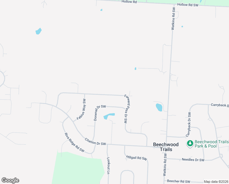 map of restaurants, bars, coffee shops, grocery stores, and more near 582 Forward Pass Road Southwest in Pataskala