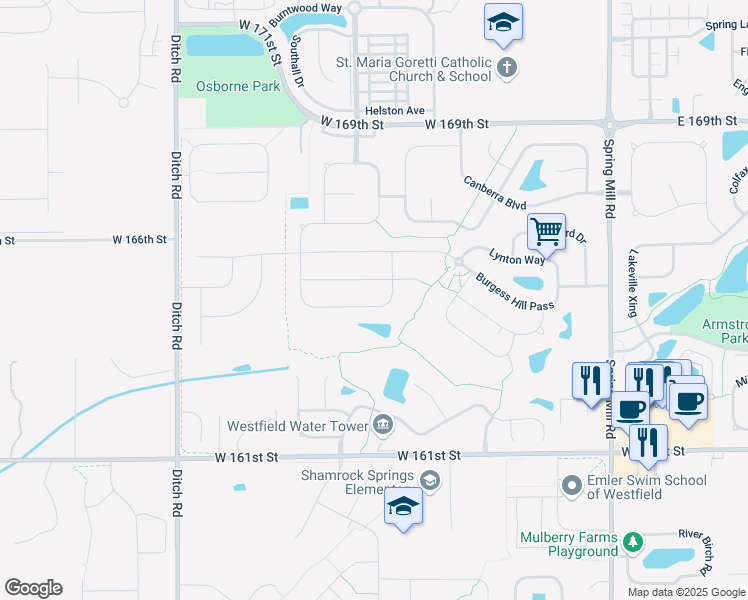 map of restaurants, bars, coffee shops, grocery stores, and more near 936 Plunkett Avenue in Westfield