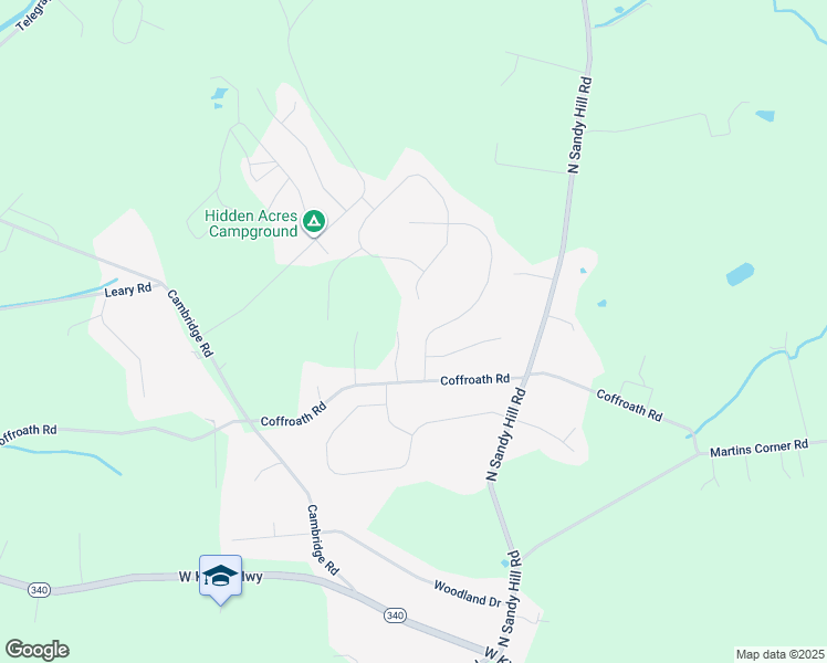 map of restaurants, bars, coffee shops, grocery stores, and more near 109 Durham Drive in Coatesville