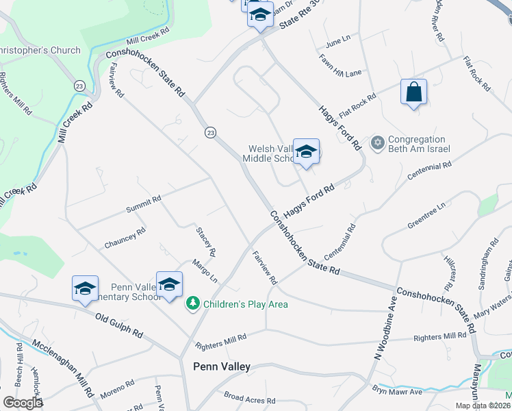 map of restaurants, bars, coffee shops, grocery stores, and more near 324 Conshohocken State Road in Penn Valley