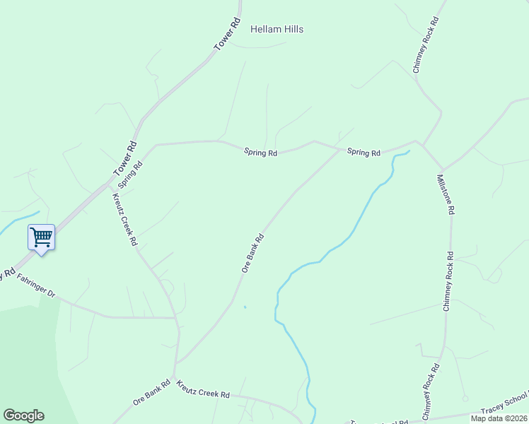 map of restaurants, bars, coffee shops, grocery stores, and more near 5047 Ore Bank Road in York