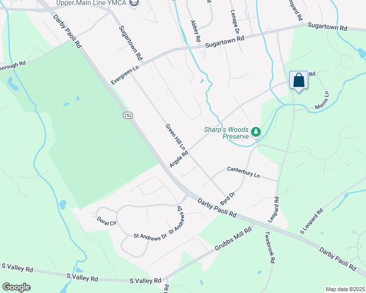 map of restaurants, bars, coffee shops, grocery stores, and more near 493 Green Hill Lane in Paoli