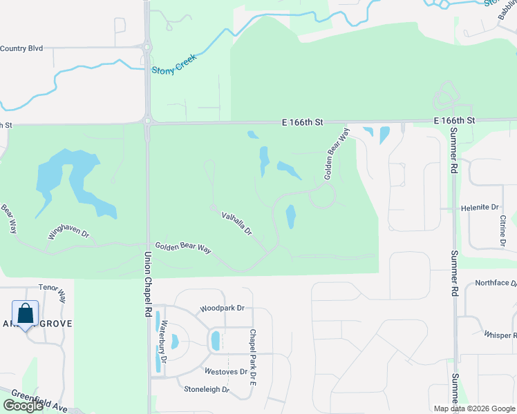 map of restaurants, bars, coffee shops, grocery stores, and more near 16335 La Paloma Court in Noblesville