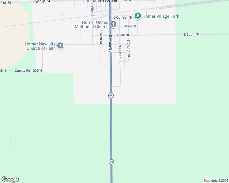 map of restaurants, bars, coffee shops, grocery stores, and more near 903 South Main Street in Homer