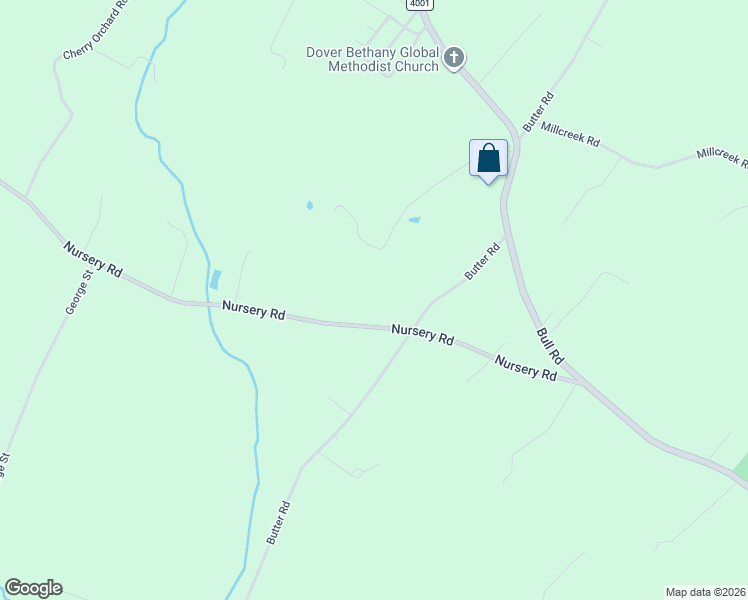 map of restaurants, bars, coffee shops, grocery stores, and more near 4201-4281 Nursery Road in Dover