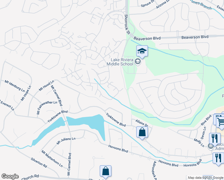map of restaurants, bars, coffee shops, grocery stores, and more near 1188B Clydebank Court in Lakewood