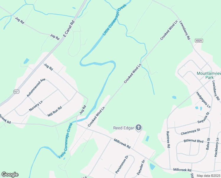 map of restaurants, bars, coffee shops, grocery stores, and more near 3160 Crooked Wind Lane in York