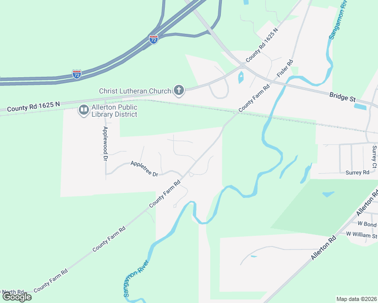 map of restaurants, bars, coffee shops, grocery stores, and more near 787 County Farm Road in Monticello
