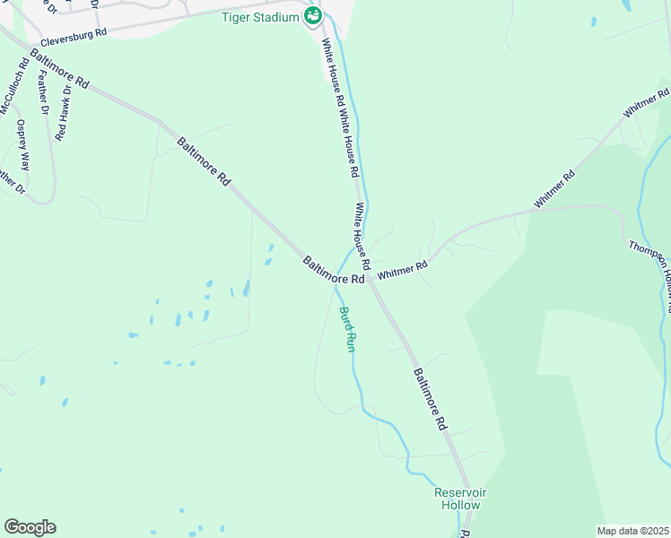 map of restaurants, bars, coffee shops, grocery stores, and more near 1267 Baltimore Road in Shippensburg