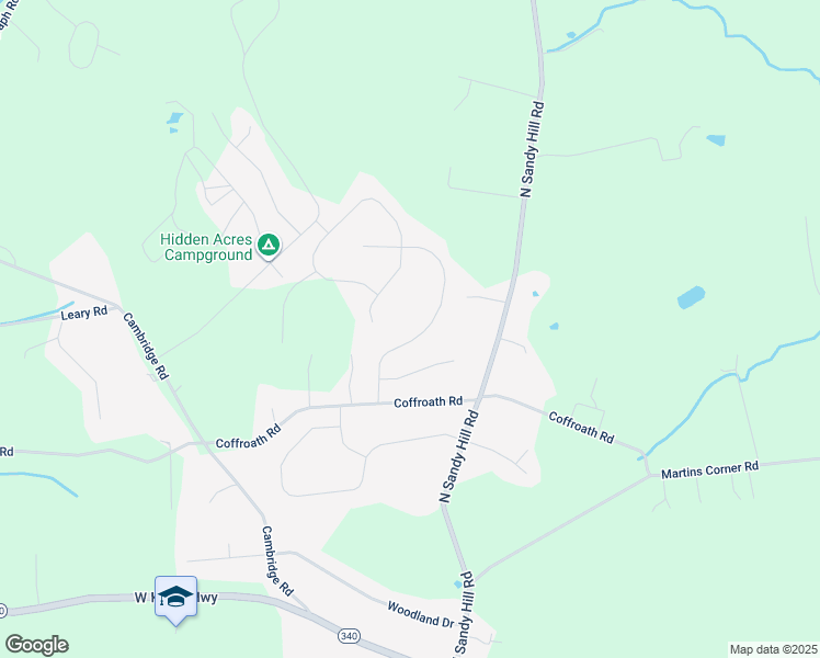 map of restaurants, bars, coffee shops, grocery stores, and more near 119 Durham Drive in Coatesville