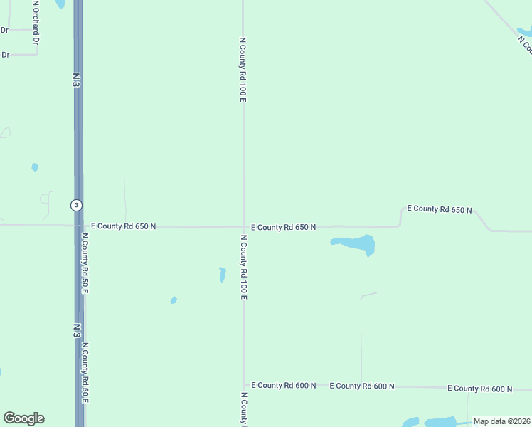 map of restaurants, bars, coffee shops, grocery stores, and more near 6638 North County Road 100 East in Springport