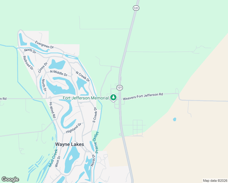 map of restaurants, bars, coffee shops, grocery stores, and more near 3872 Ohio 121 in Greenville