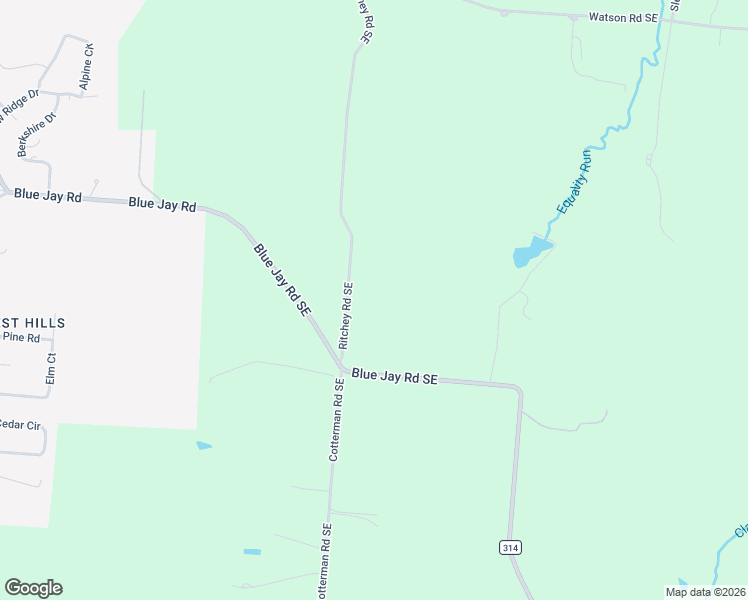 map of restaurants, bars, coffee shops, grocery stores, and more near 3287 Ritchey Road Southeast in Newark