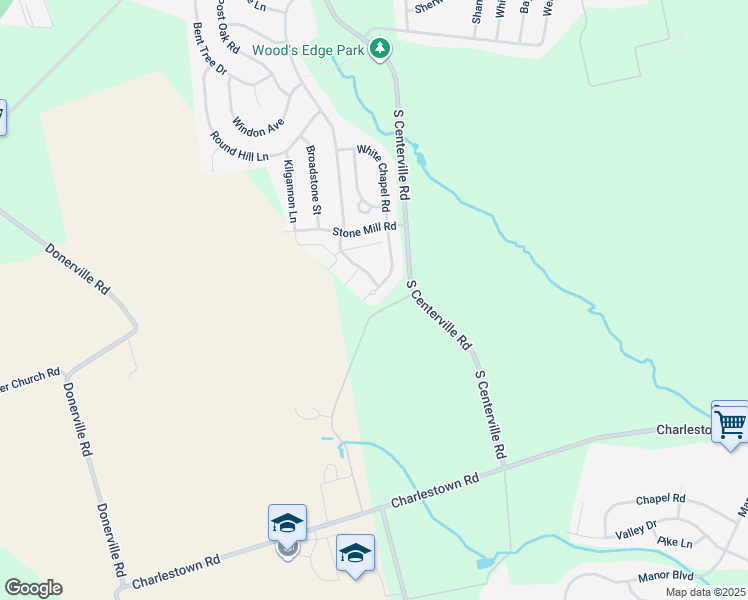 map of restaurants, bars, coffee shops, grocery stores, and more near 608 White Chapel Road in Lancaster