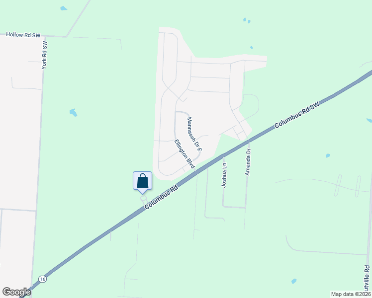 map of restaurants, bars, coffee shops, grocery stores, and more near 116 Ellington Boulevard in Granville