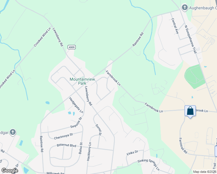 map of restaurants, bars, coffee shops, grocery stores, and more near 3433 Sonoma Lane in York