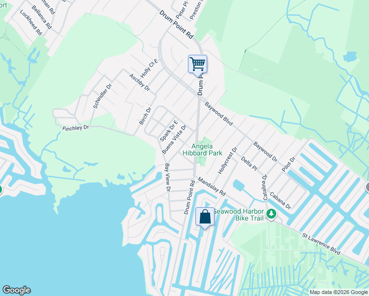 map of restaurants, bars, coffee shops, grocery stores, and more near 29 Bay View Drive in Brick Township