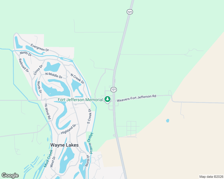 map of restaurants, bars, coffee shops, grocery stores, and more near 3872 Ohio 121 in Greenville