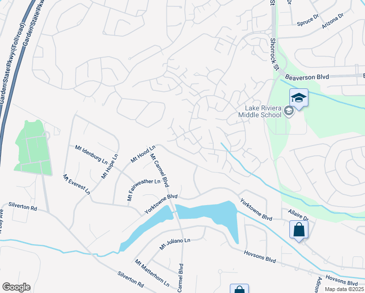 map of restaurants, bars, coffee shops, grocery stores, and more near 1264D Hamilton Court in Lakewood