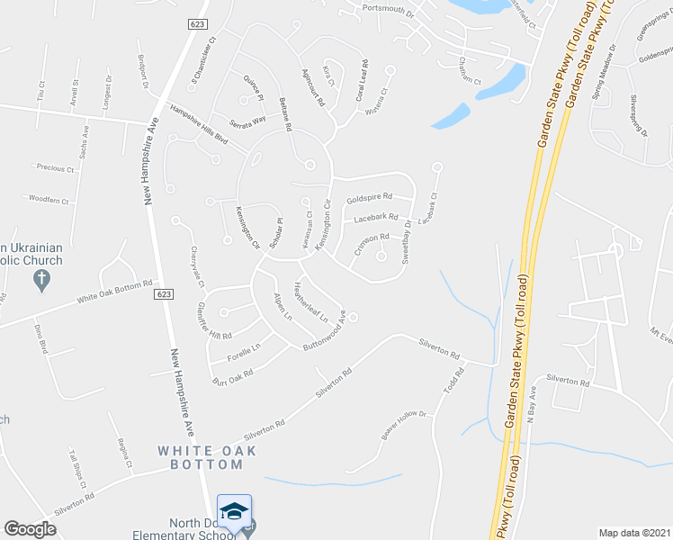 map of restaurants, bars, coffee shops, grocery stores, and more near 1818 Sweetbay Drive in Toms River