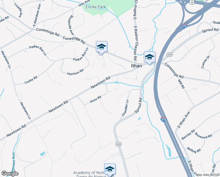 map of restaurants, bars, coffee shops, grocery stores, and more near 507 Shadeland Road in Villanova