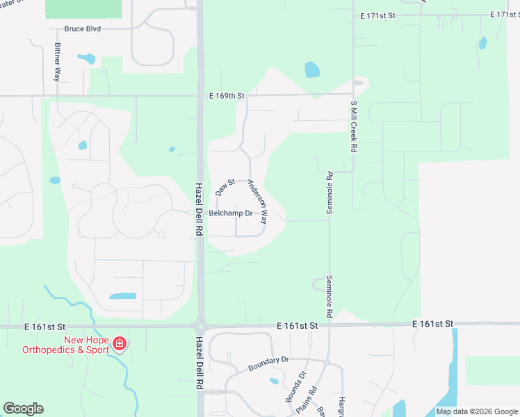 map of restaurants, bars, coffee shops, grocery stores, and more near 5996 Belchamp Drive in Noblesville