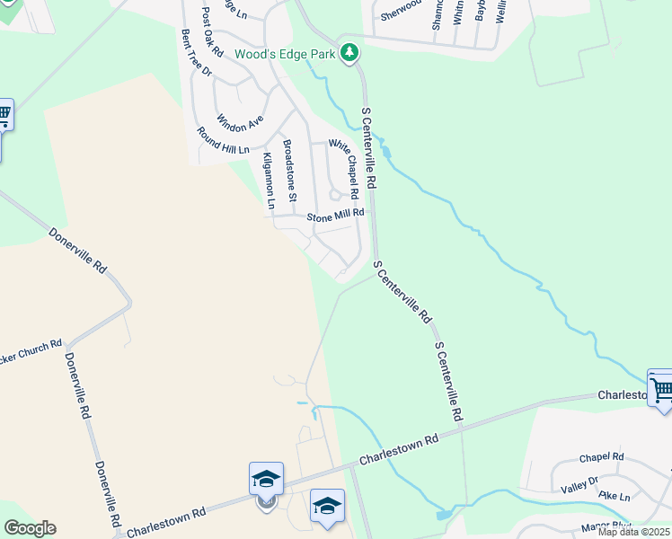 map of restaurants, bars, coffee shops, grocery stores, and more near 607 White Chapel Road in Lancaster