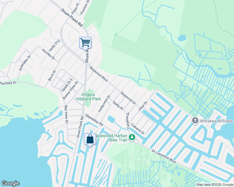 map of restaurants, bars, coffee shops, grocery stores, and more near 189 Baywood Drive in Brick Township
